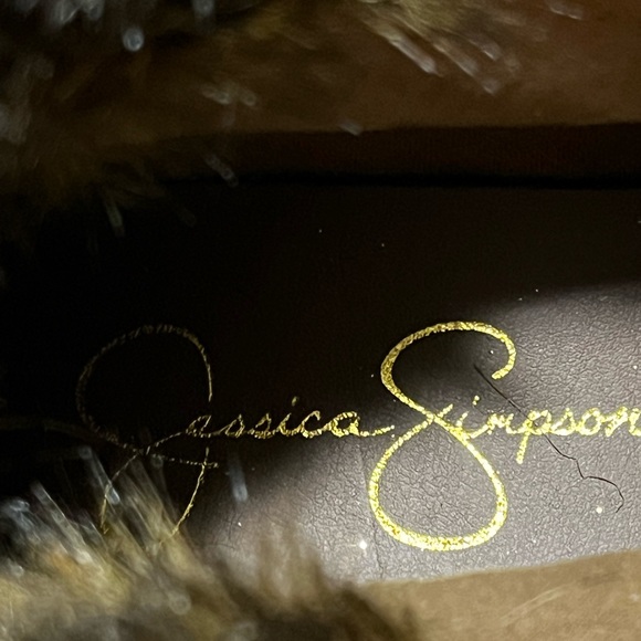 Jessica Simpson Norina bronze leopard Lace up boots. Never worn in original box - Picture 5 of 11